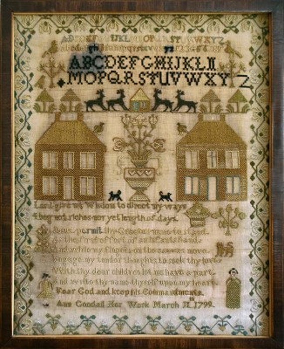Ann Goodall Sampler - Little House Needleworks - Cross Stitch Chart