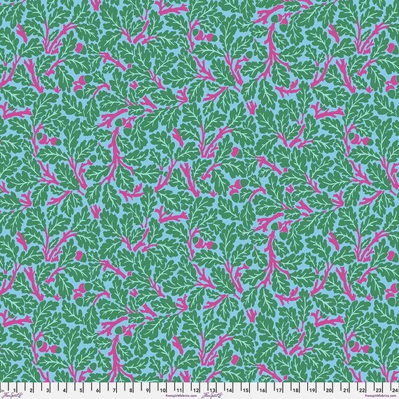 Kaffe x Morris & Co. PWKW003 Turquoise - 1/2 yard
