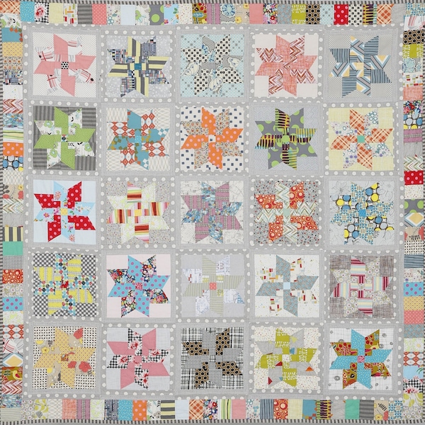 Star Dust Quilt Pattern by Jen Kingwell