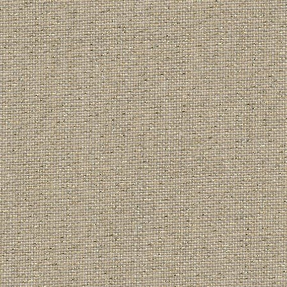 Zweigart Belfast 32ct linen Natural/Gold Lurex 3609/18