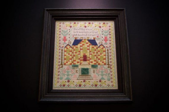 The Chequerboard House EB 1860 - Hands Across the Sea Samplers - PDF chart