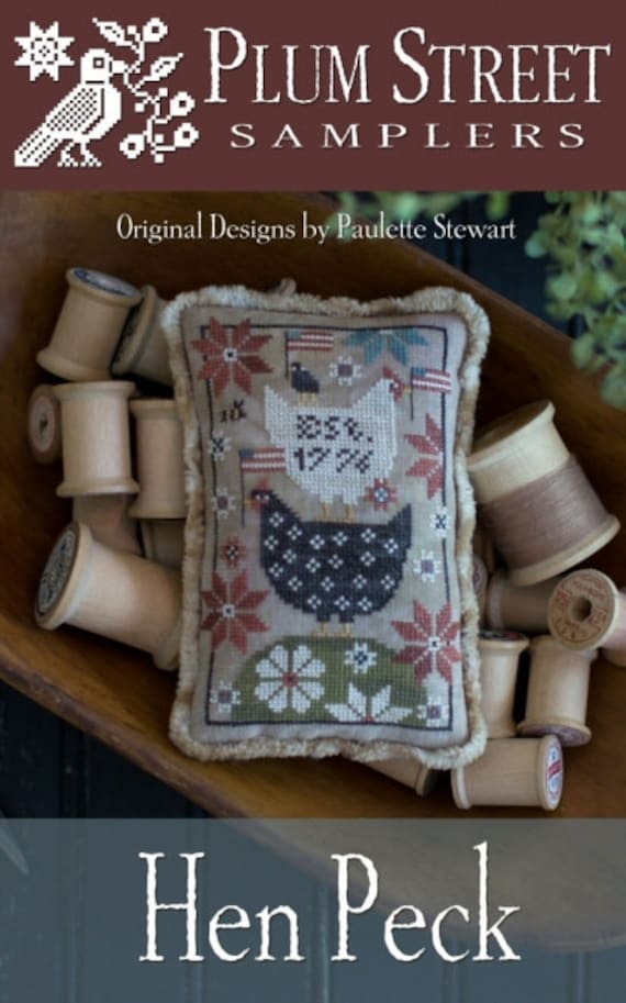 Hen Peck - Plum Street Samplers - Cross Stitch Chart