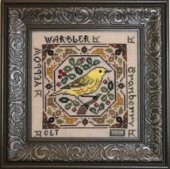 Birdie and Berries - Yellow Warbler - Tellin Emblem