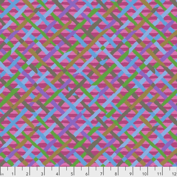 Kaffe Fassett Collective Classics - PWBM037 Fuchsia Mad Plaid - 1/2 yard