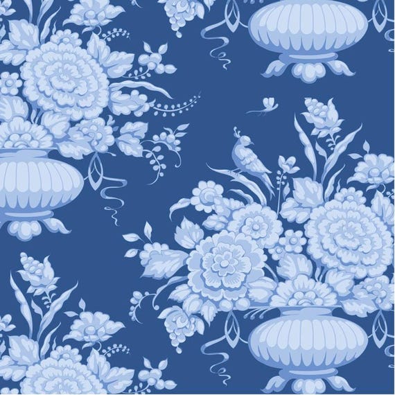 TILDA Something Blue - Afina Denim 100672 - Fat Quarter