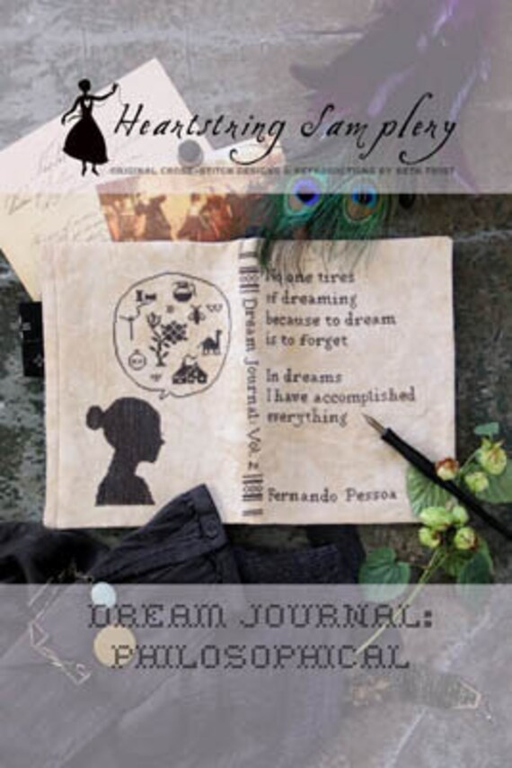 Dream Journal: Philosophical - Heartstring Samplery - Cross Stitch Chart