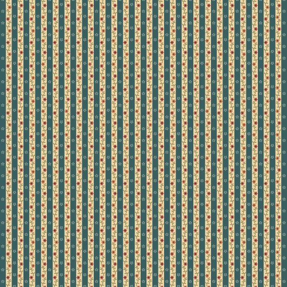 Hearthstone by Lyn Wilder for Marcus Fabrics R600535BL - 1/2 yard