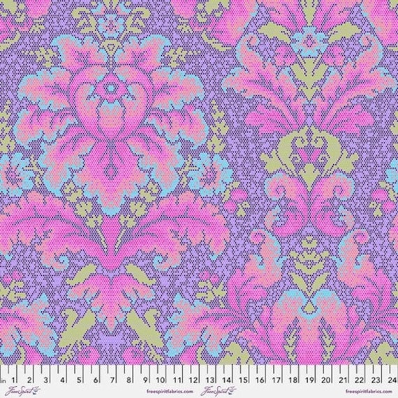 Tula Pink Parisville Deja Vu - PWTP189 Violet - 1/2 yard