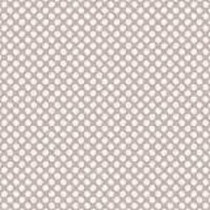 Peut inclure: Un tissu à pois blancs et gris avec un léger brillant. Les pois sont espacés uniformément et créent un motif répétitif.