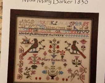 Miss Mary Barker - Just Stitching Along - Cross Stitch Chart - Etsy