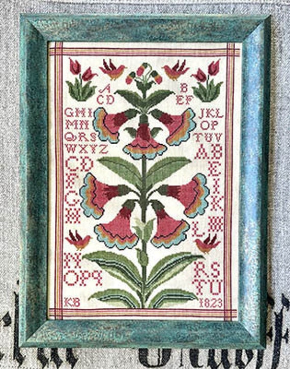 Fraktur Flowers by Kathy Barrick - Chart Only