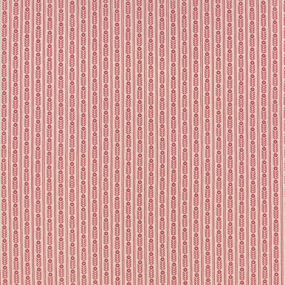 Ville Fleurie Montpelier Faded Red - 1/2 yard
