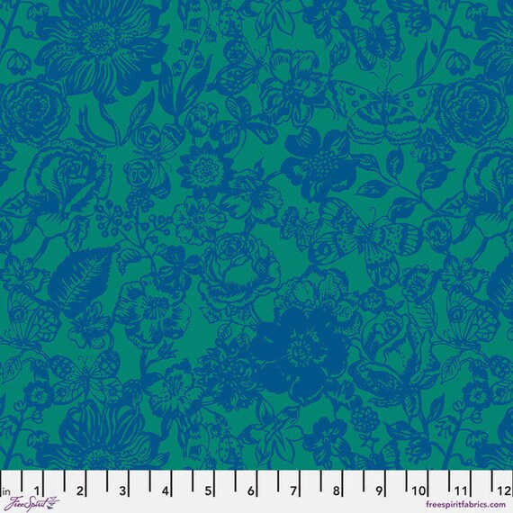 Mon Jardin PWNL036 Sea - Natalie Lete - 1/2 yard