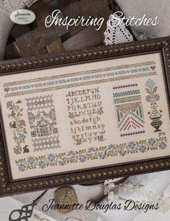 Inspiring Stitches - Jeannette Douglas - Chart, Threads and Embellishment Pack