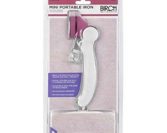Birch Portable Mini Iron Pink/white 