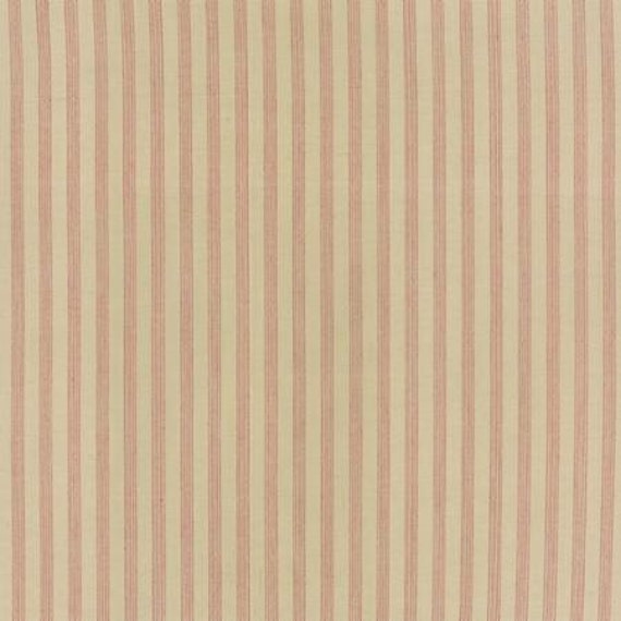 Petite Woven Silky Cotton Stripe Cream Rouge - 1/2 yard