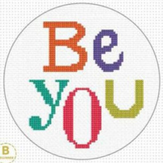 Cross Stitch Starter Kit with Hoop - Be You