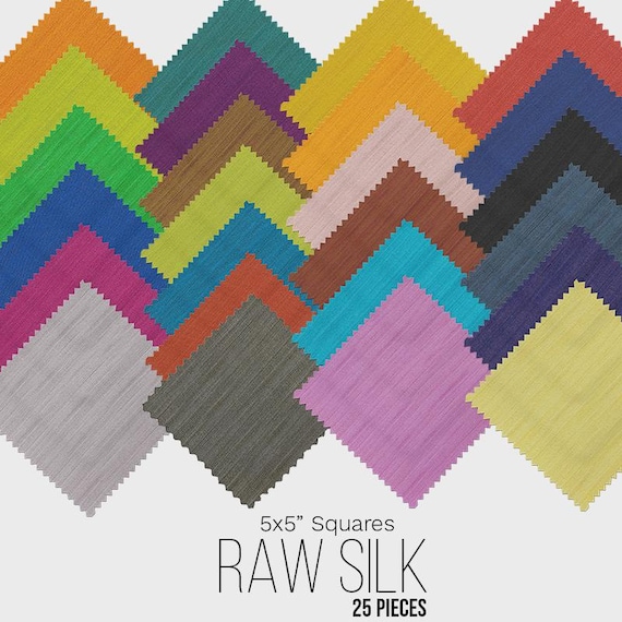 Raw Silk - 25 x 5 inch Squares
