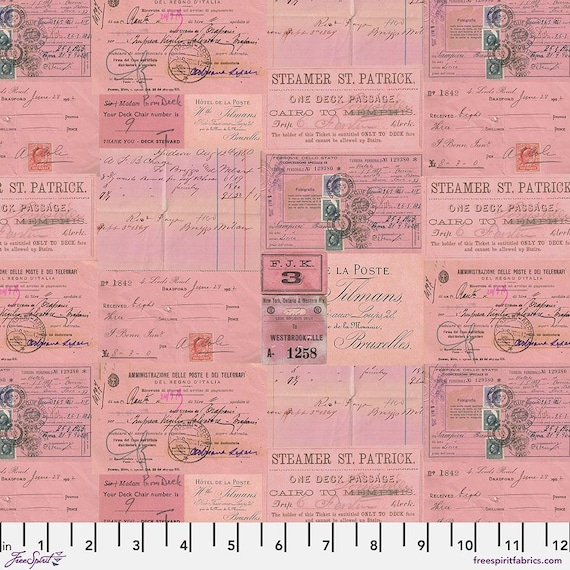 Eclectic Elements Palette by Tim Holtz - PWTH215 Pink - 1/2 yd