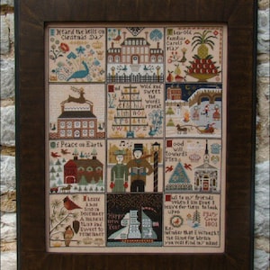 Christmas at Hawk Run Hollow - Carriage House Samplings - Cross Stitch Chart