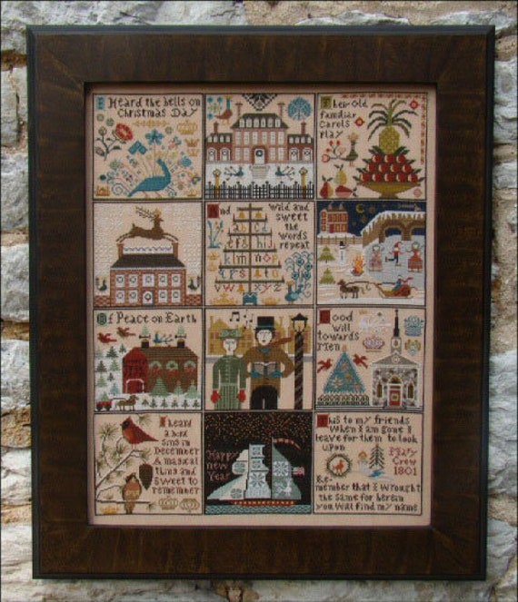 Christmas at Hawk Run Hollow - Carriage House Samplings - Cross Stitch Chart