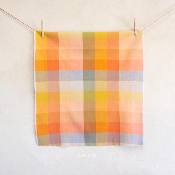 Lumiere Happy Checkers - LMR55-01 Retro - Fableism - 1/2 yard * 55 inches wide