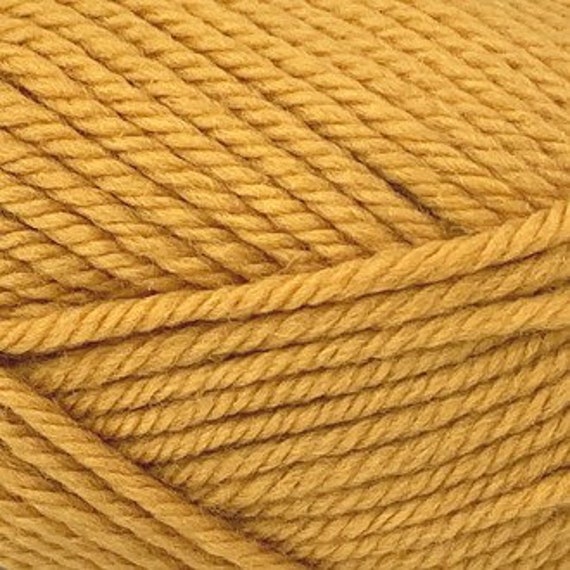 Peppin #4 Aran/Worsted/10ply - 1022 Mustard - 100% Wool