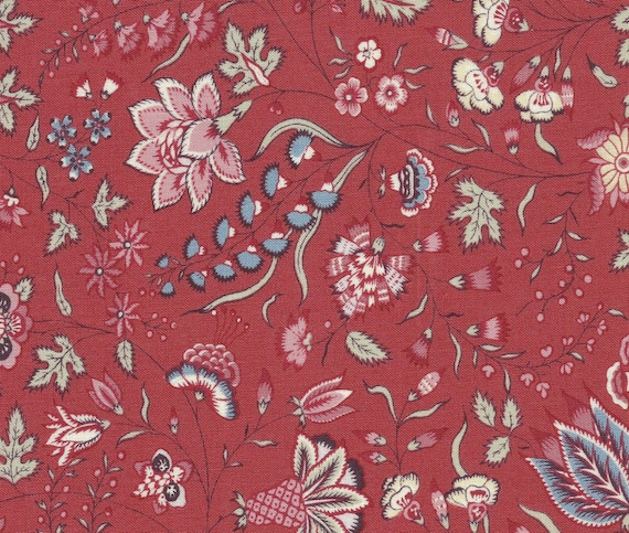 Dutch Heritage Surat 1025 - Red - 1/2 yard