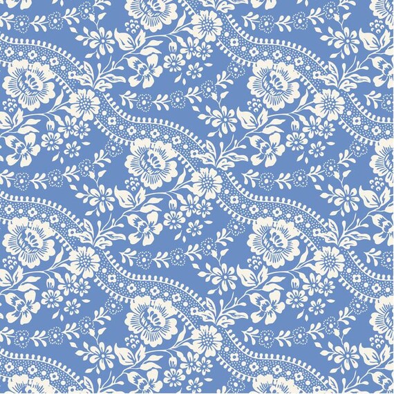 TILDA Something Blue Co-ordinates - Celeste Blue 110165 - Fat Quarter