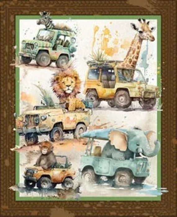 Safari Driving Panel DV6138 - (36 x 44") 90 x 112 cms