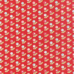 Vintage Picnic Floral Rosie Red