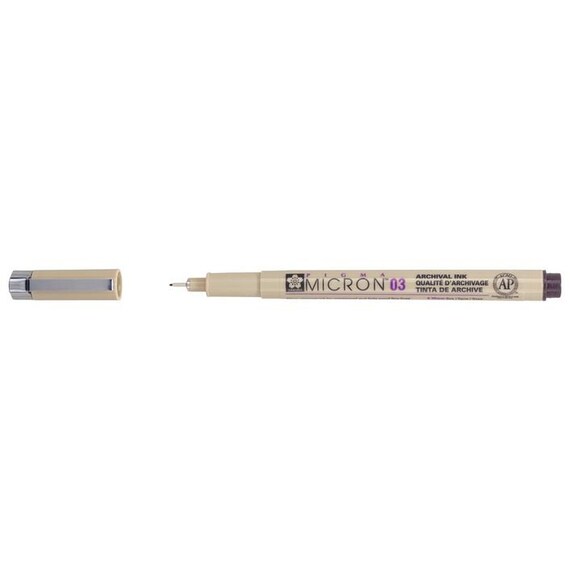Pigma Micron Pen, Fine Liner, Size 03, 0.35mm, Black