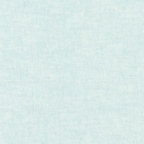 Essex Yarn Dyed Aqua 641005 - 1/2 yard