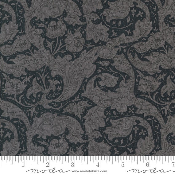 Ebony Suite 828618 - William Morris by Barbara Brackman - 1/2 yard