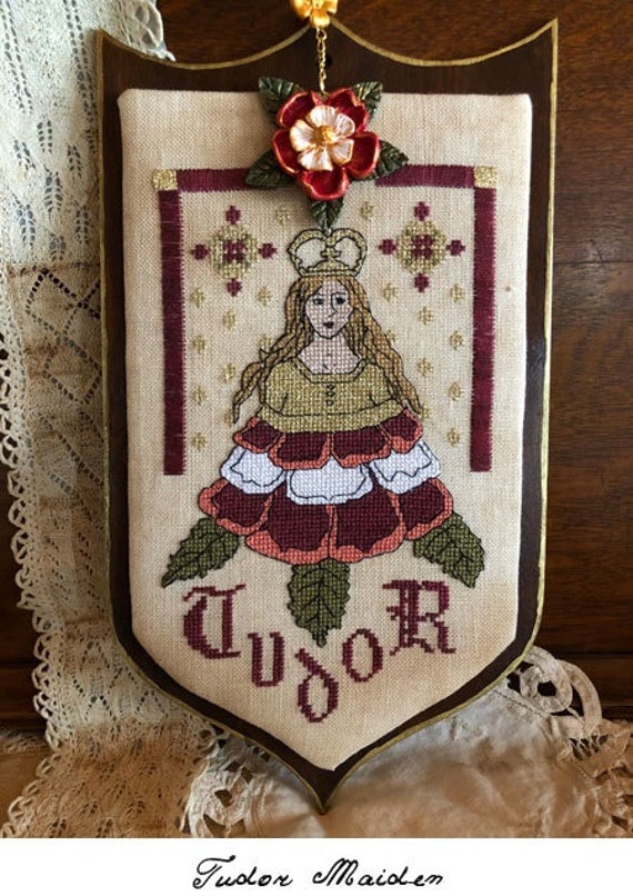 Tudor Maiden - The Primitive Hare - Cross Stitch Chart
