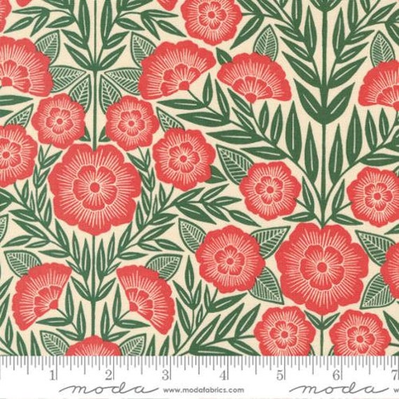 Flower Press by Katharine Watson 330023 - 1/2 yard