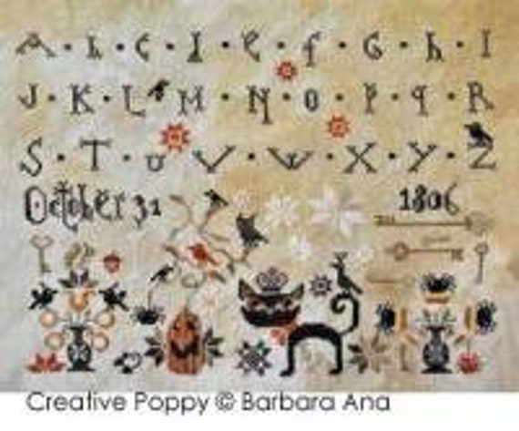 October 31 - Barbara Ana Designs - Cross Stitch Chart