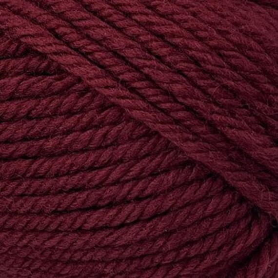 Peppin #4 Aran/Worsted/10ply - 1013 Maroon - 100% Wool Superwash