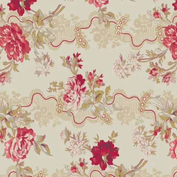 Jardin de Printemps Veronique by Kim Hurley of L'Uccello - DV5453 - 108inch x 1/2 yd