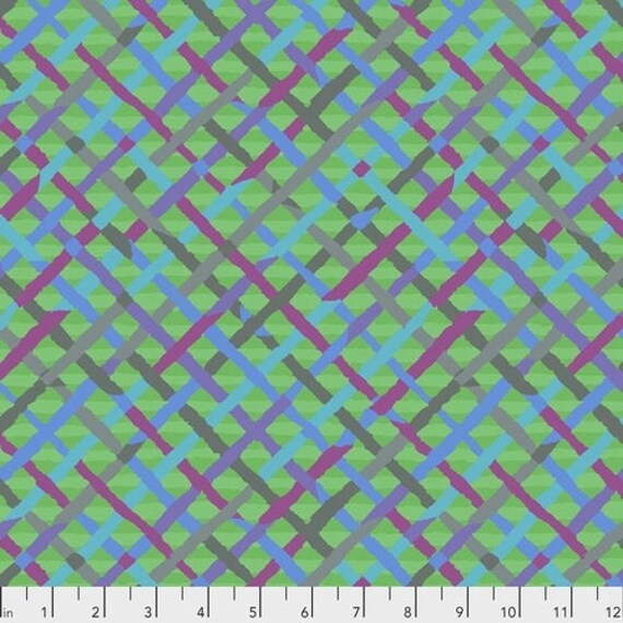 Kaffe Fassett Collective Mad Plaid Green PWBM037- 1/2yd