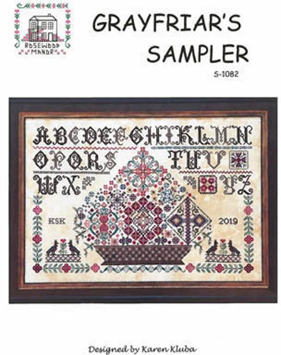 Grayfriar's Sampler - Rosewood Manor - Cross stitch chart