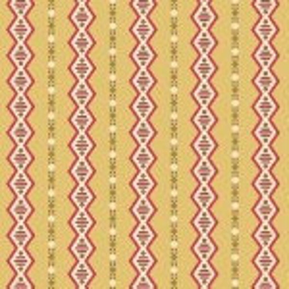 Cloverdale House Diamondstripe Yellow 7968TY - 1/2 yard
