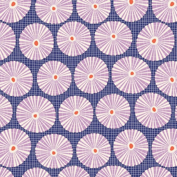 TILDA Cotton Beach - Limpet Shell Blue 100333 - Fat Quarter
