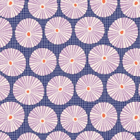 TILDA Cotton Beach - Limpet Shell Blue 100333 - Fat Quarter