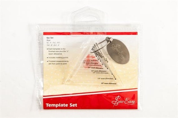 Template Set, Mini Triangle, 0.75 - 3 inch- SEW EASY HANGSELL