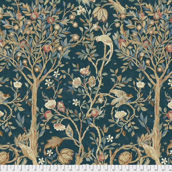 William Morris PWWM041 Indigo - 1/2 yard