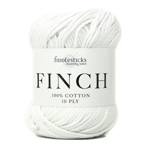 FIddlesticks Finch - 6201 White - 100% Cotton