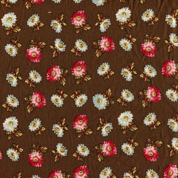 Dutch Heritage Dark Green Floral 1017 - 1/2 yard