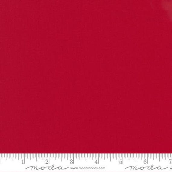 MODA Bella Solid - Christmas Red 990016 - 1/4 yard