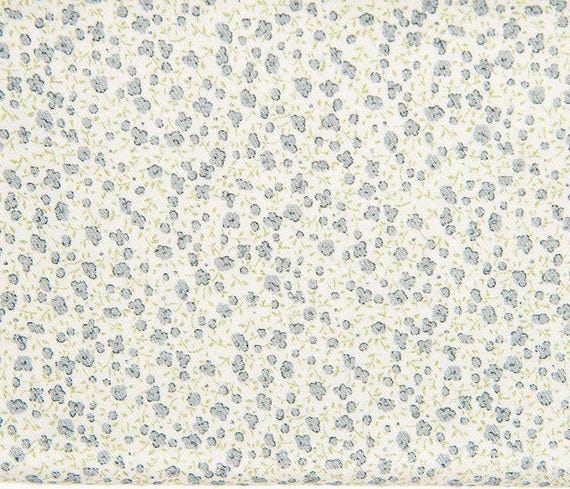 La Ta Te Baby Flower Blue Organic Twill LAPT120022 - 1/2 yard